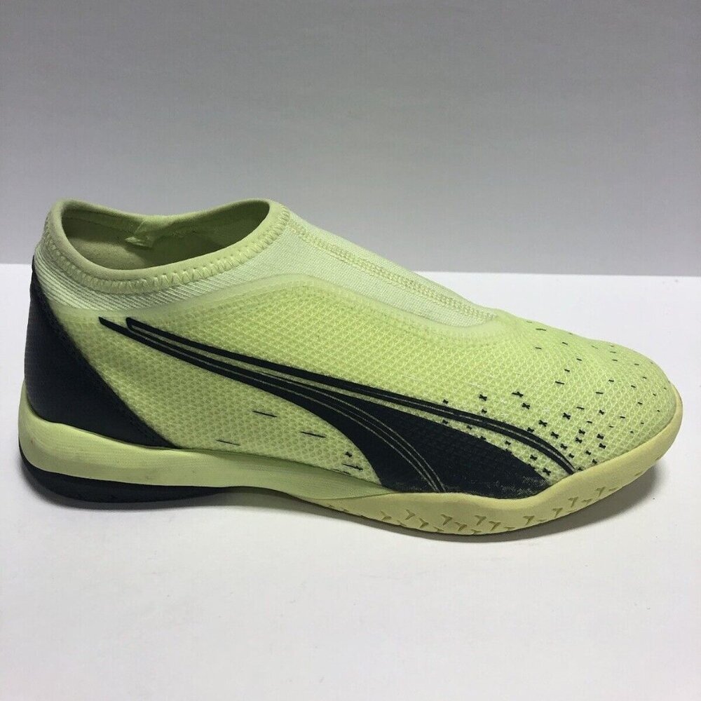 Puma Big Kids’ Ultra Match LL, Yellow Sneakers, Size 6C